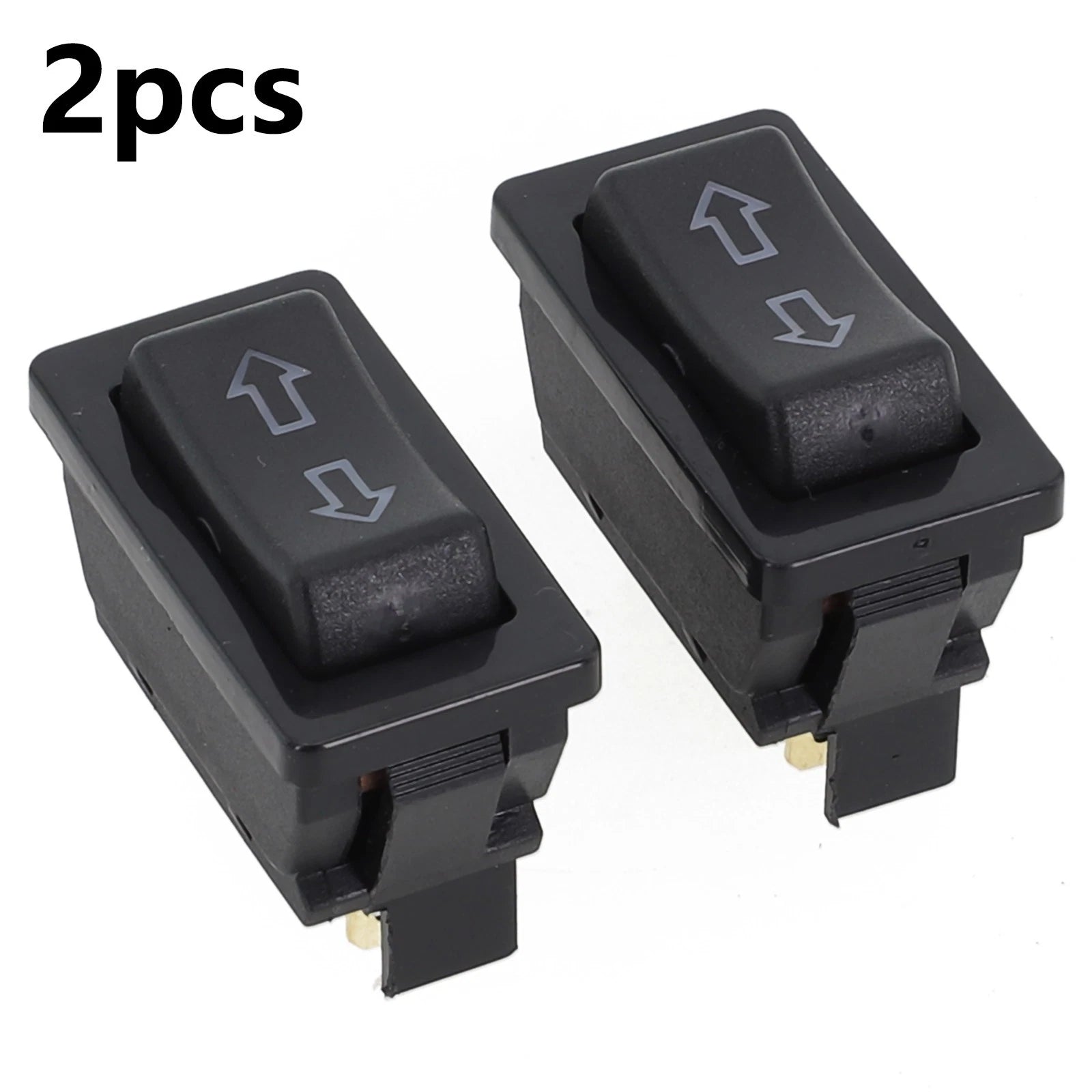 2X Momentary Electric Aerial Up Down Rocker Switch for Universal 12V