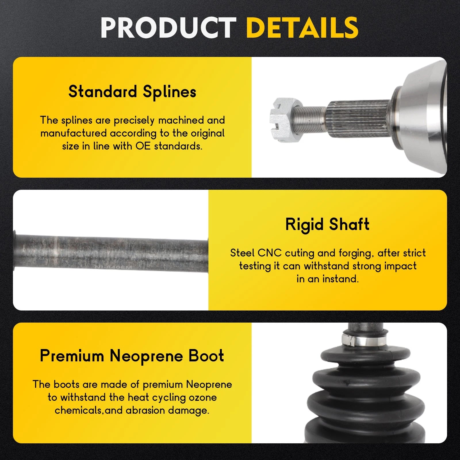 Front Driver CV Axle for Nissan Murano 3.5L V6 (2009–2014)
