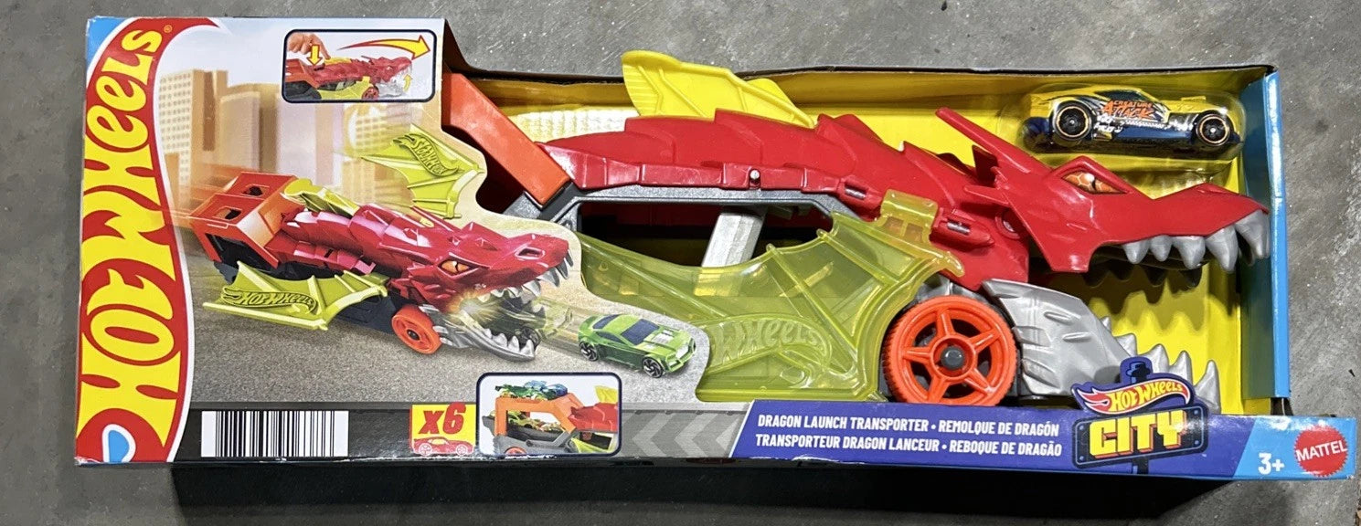 Hot Wheels City Dragon Launcher Transporter for (NIB)