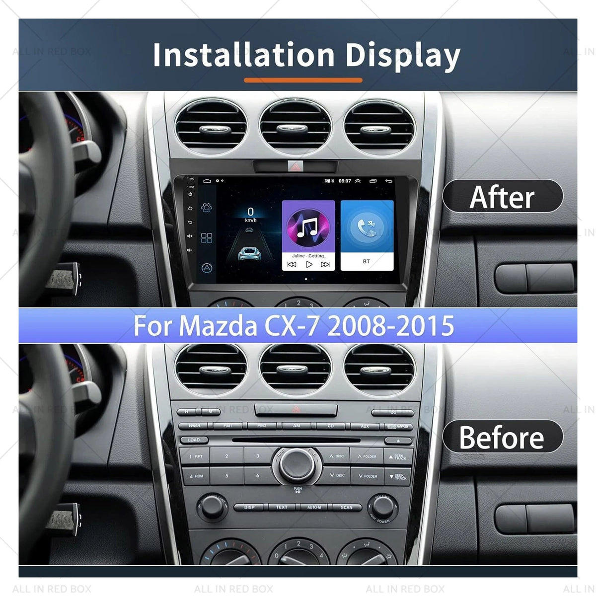 9'' Head Unit for Mazda CX7 (2008–2015) - CarPlay, Android, GPS, WIFI