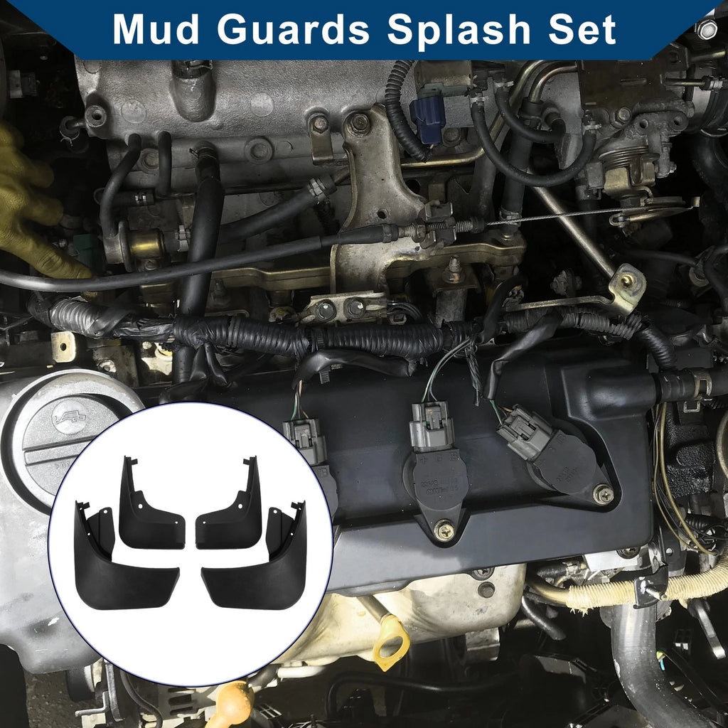 Set of 4 Mud Flaps Splash Guards for Mercedes-Benz Smart (2016–2021)