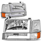 Set of 6 Headlight and Bumper Lamps for Ford F150 F250 F350 (1992–1996)