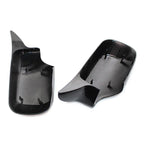 Glossy Black ABS Front & Rear View Mirror Covers for BMW E46 (1998-2005)