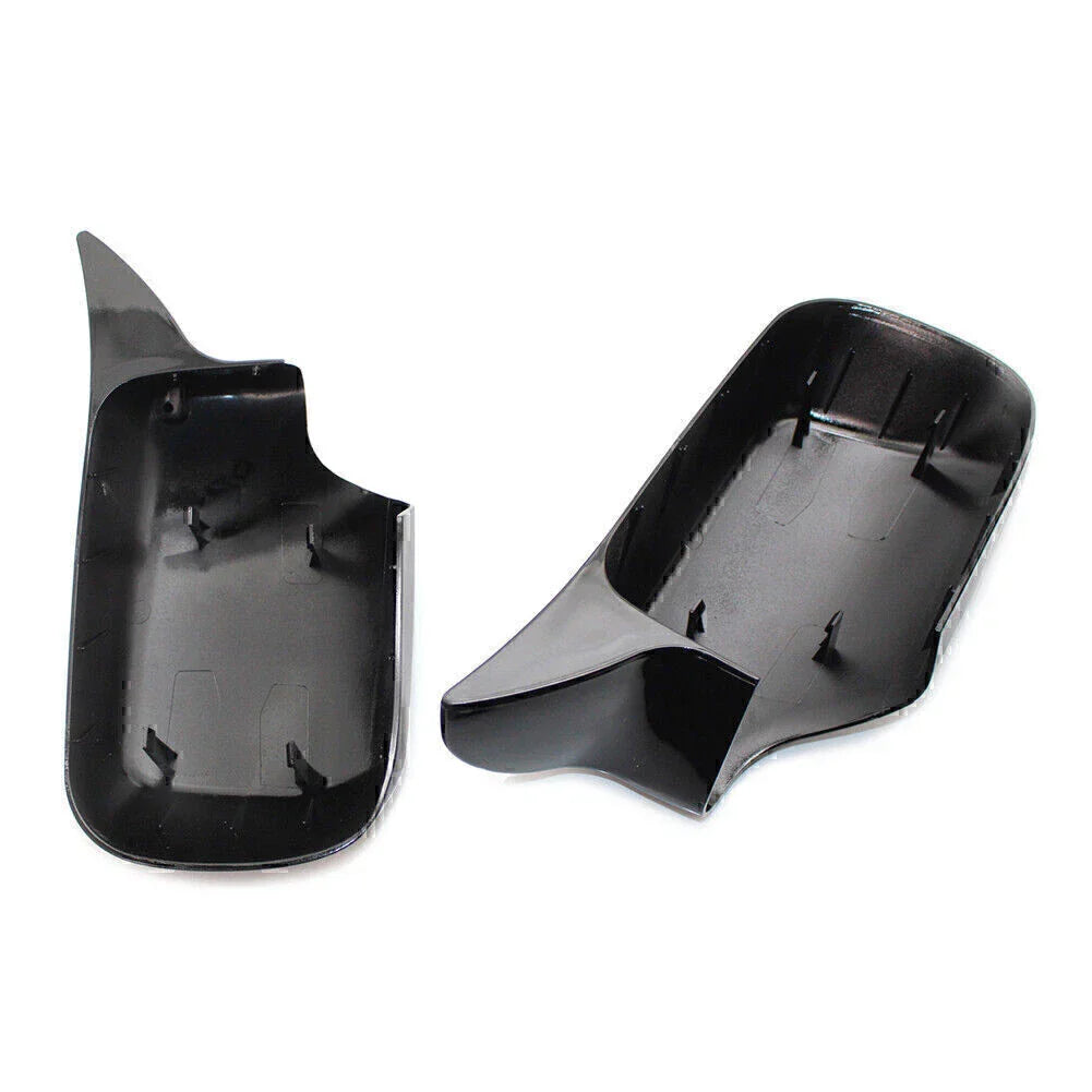 Glossy Black ABS Front & Rear View Mirror Covers for BMW E46 (1998-2005)