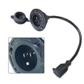 15A 125V Shore Power Receptor Rear Cover with 14AWG Wire for Outdoor RV