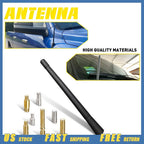 7" Short Black Antenna Mast for Chevy Silverado (2006–2025)