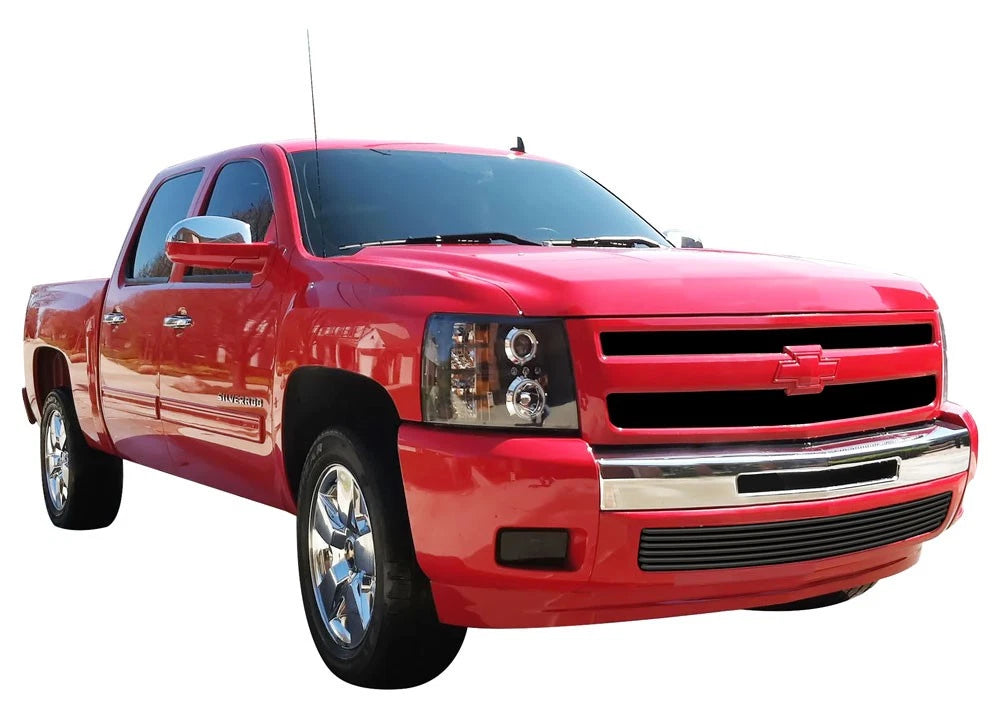 Stainless Steel Black Tubular Grille for Chevy Silverado 1500 (2007–2013)