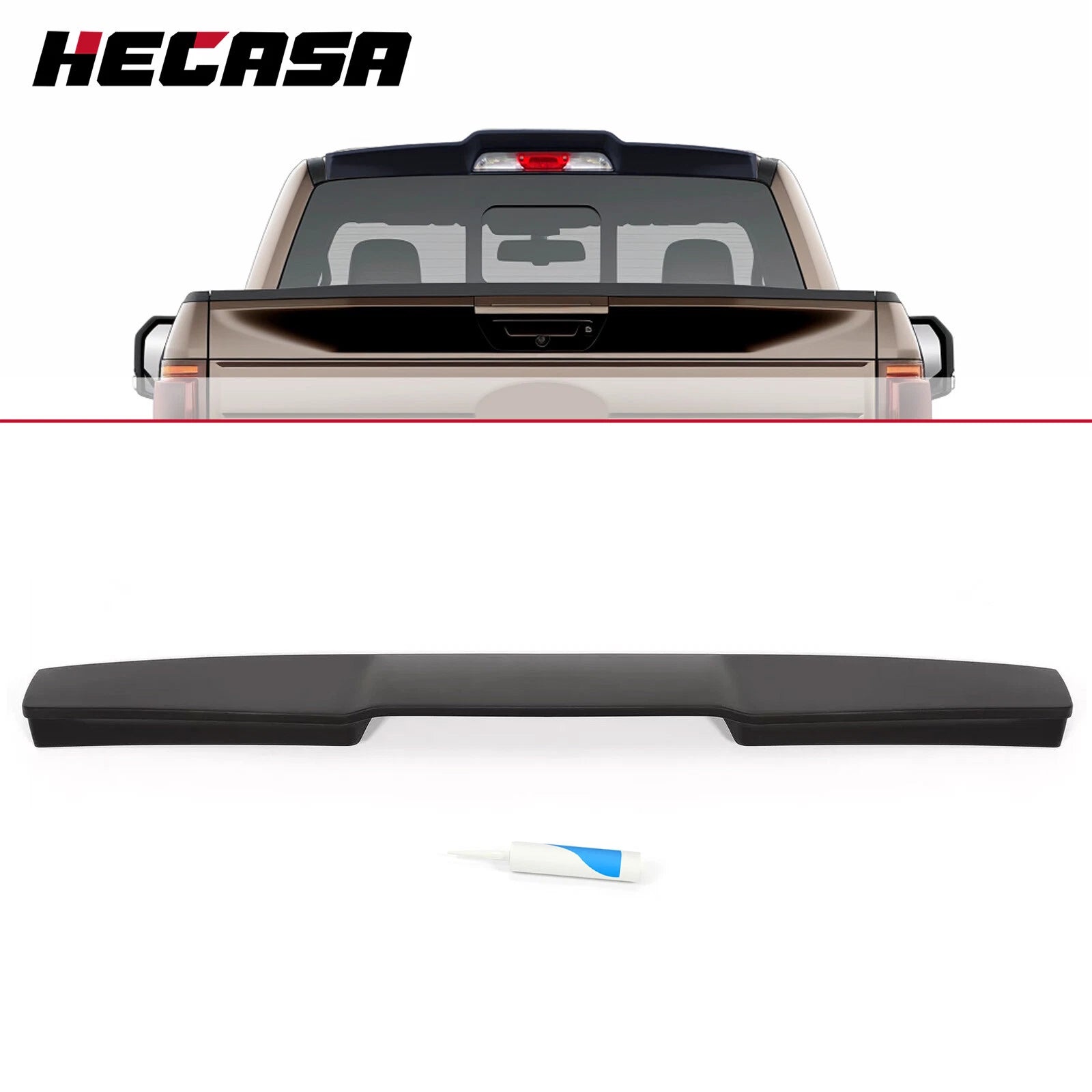 Wing Spoiler Lip for Ford F-150 (2015–2020) Gen 2 Raptor Matte Black