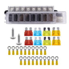 8 Gang Fuse Box Terminal Holder for ATO ATC Fuses (12V 24V)