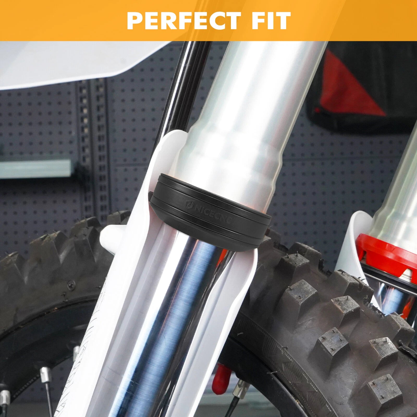 2X Front Fork Mud Scrapers for KTM 250 350 450 500 SXF XC F EXC F (2004–2023)