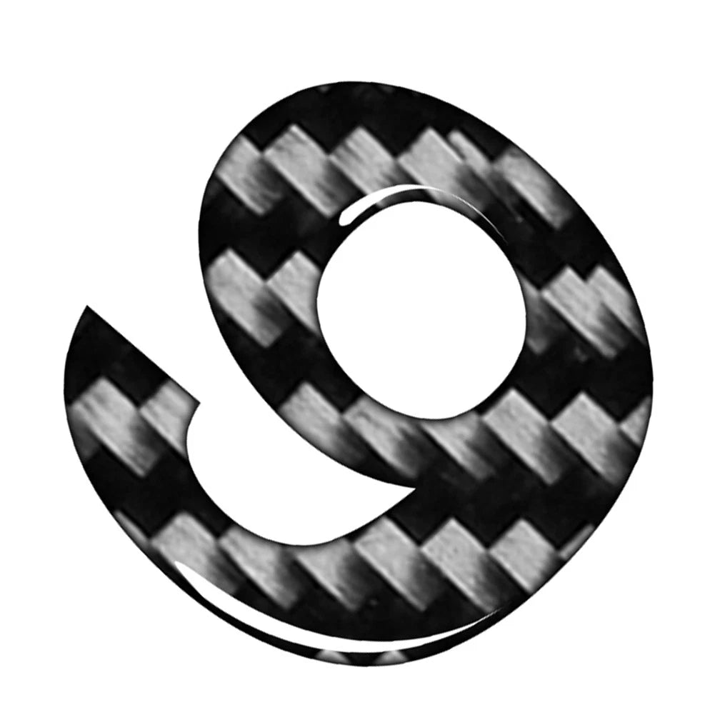 Carbon Black Door Wall Window Badge Emblem Decals for Car (#6)