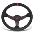 NRG RST-036CF-RD Steering Wheel for Universal Fit (350mm, 3" Deep Dish)
