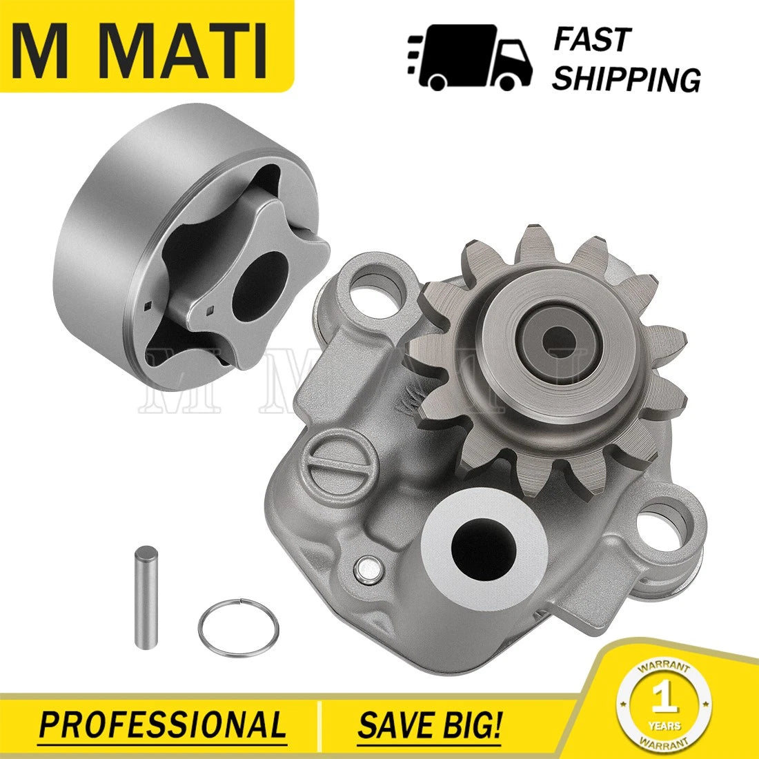 Oil Pump & Rotor Gear Assy for Yamaha YZ450F WR450F (2006–2015) #2S2-13300-10-00