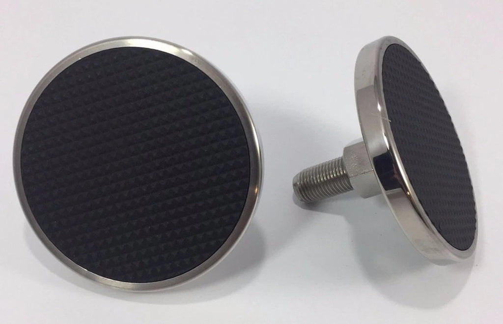 Stainless Steel Round Pedal Pad Pair for 1932–1959 Ford Brake Clutch