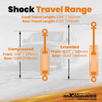 Front 5" Rear 7-8" Drop Kit for Chevy GMC C1500 (1988–1998) W/Shock & Spindle