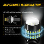 2X AUXITO P21W 1156 7506 LED Reverse Light Bulbs BA15S 6000K Super White