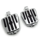 Chrome Rubber Footpegs for Honda Fury VT1300, Shadow Aero, Phantom, Spirit (2009–2023)