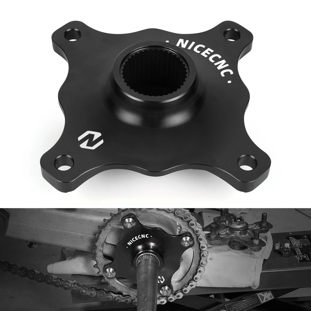 Rear Wheel Axle Collar Sprocket Hub for Yamaha Raptor 700/700R (2011–2024) Black