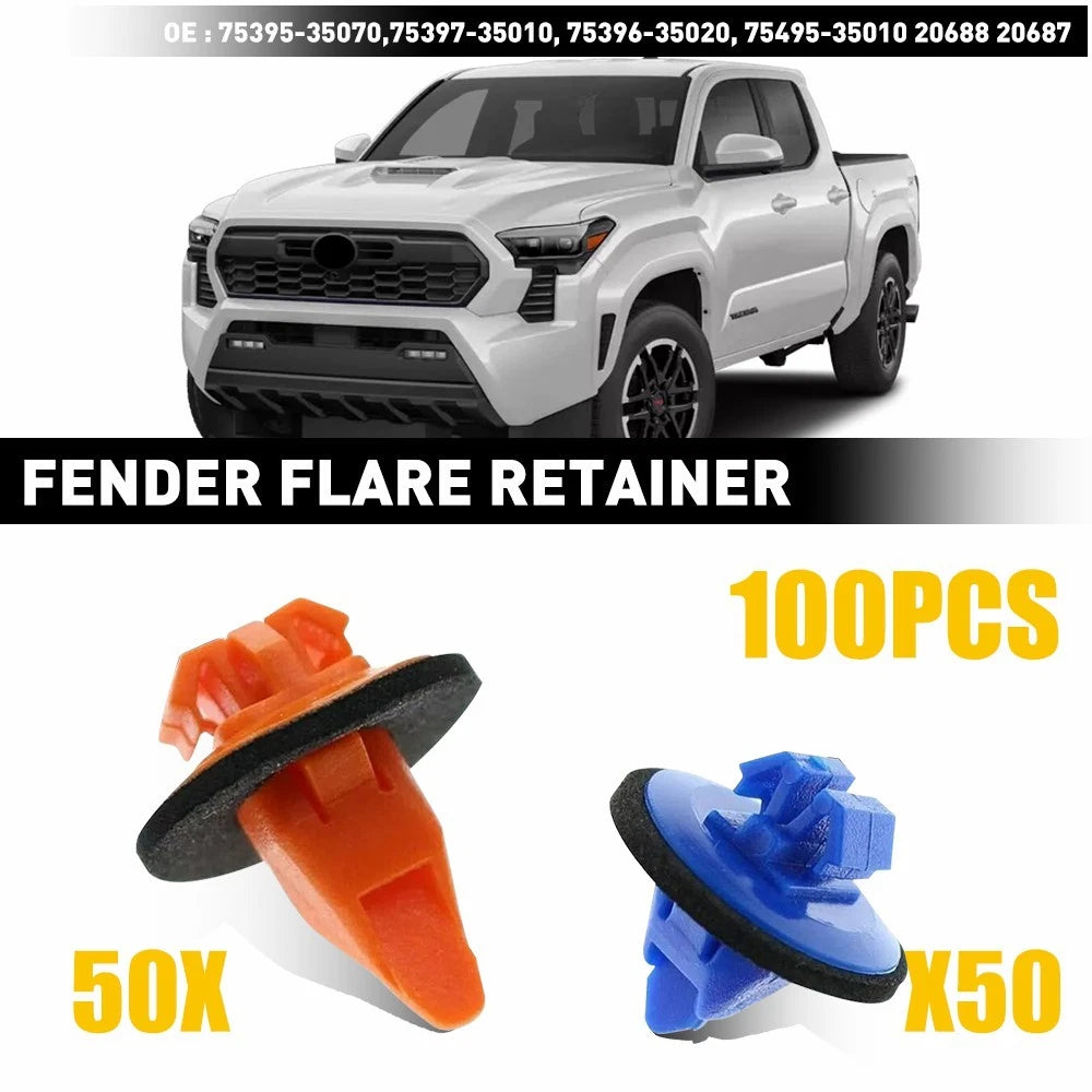 Fender Flare Retainer Clips for Toyota Tacoma (2005–2023)