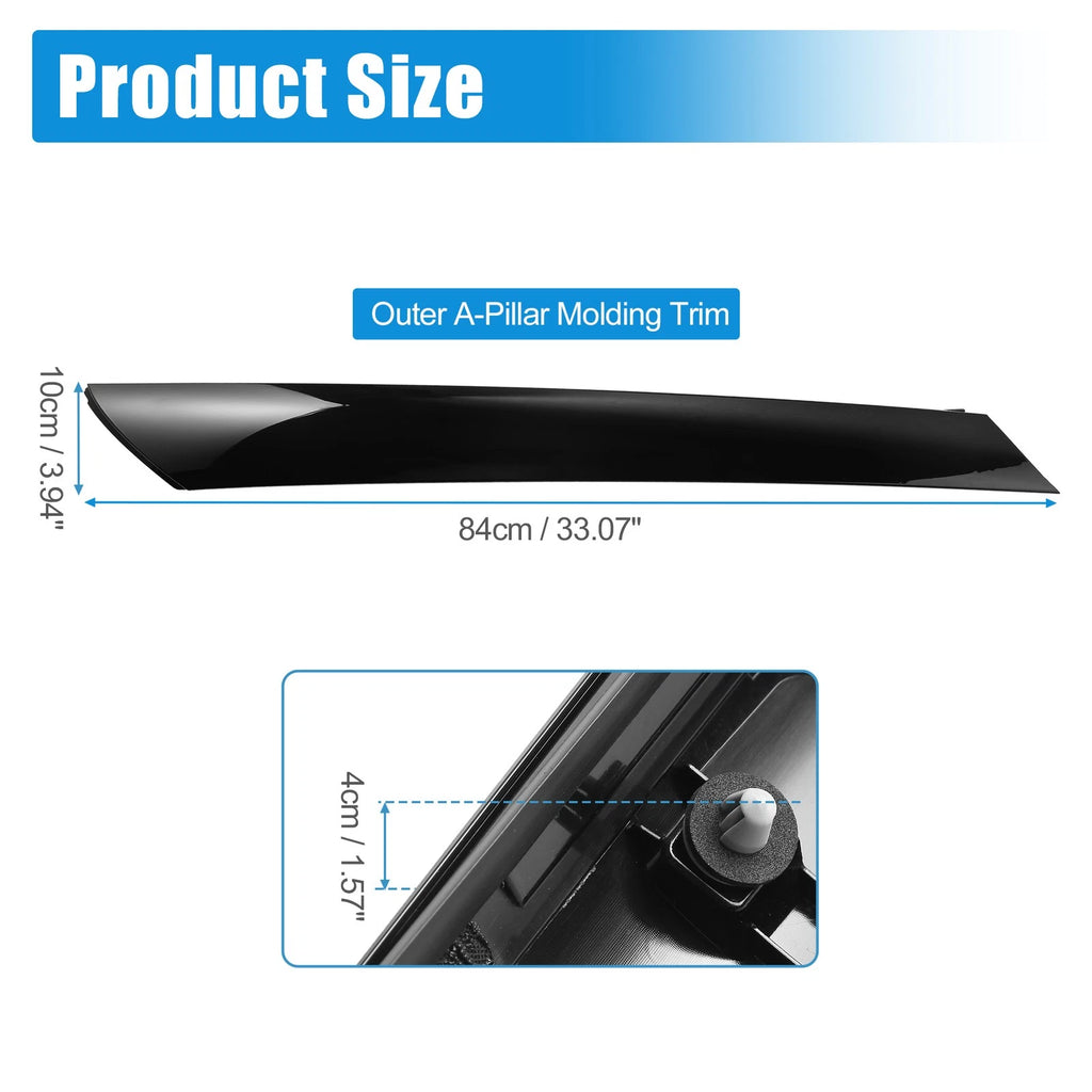 A-Pillar Trim Panel for Kia Soul (2010–2013) 861802K500 Left Exterior