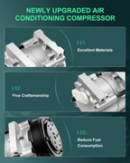 A/C Compressor for Ford E-150 E-250 E-350 Econoline, Explorer 4.0L (1991–1996)