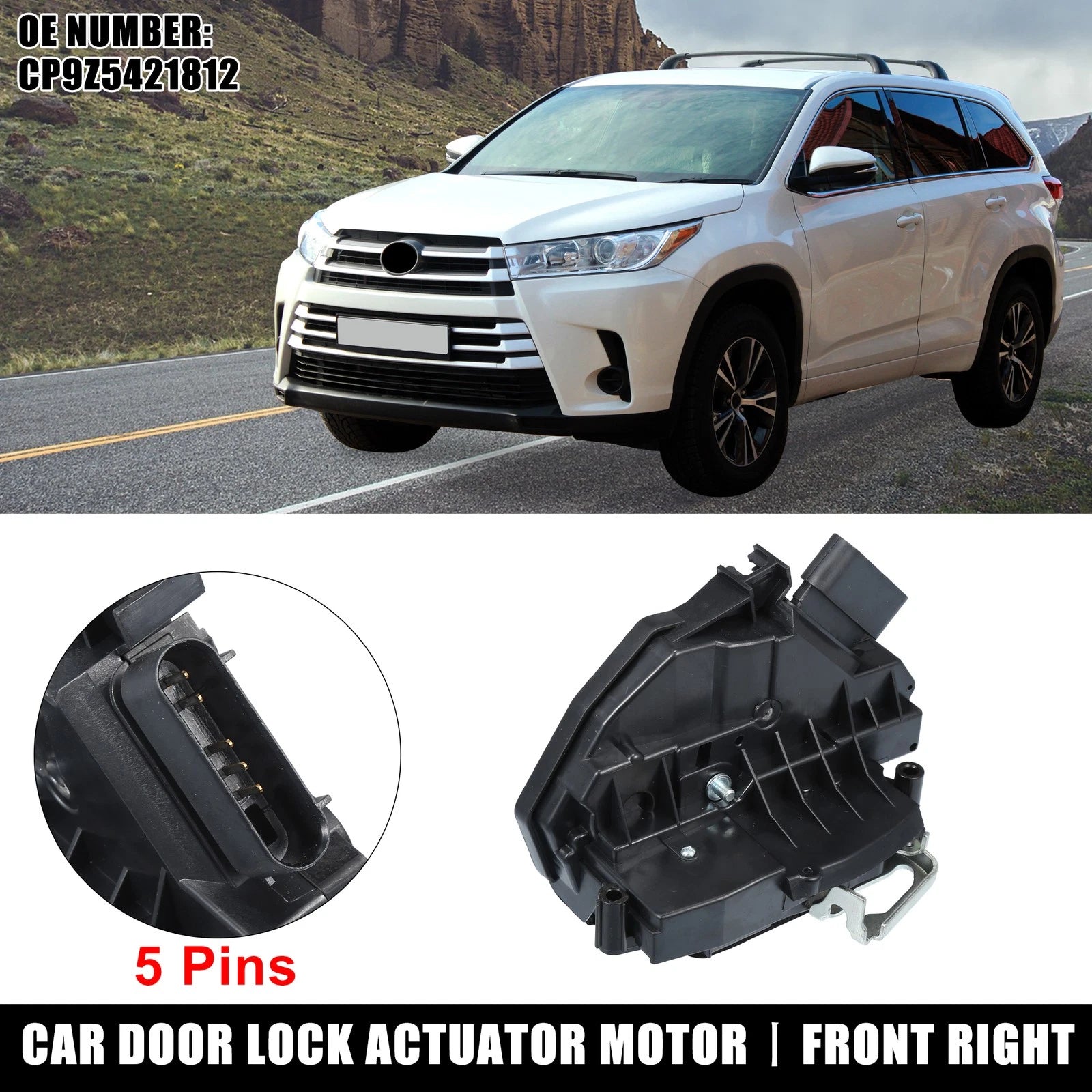 Front Right Power Door Lock Actuator for Ford C-Max (2013–2018) No.CP9Z5421812A