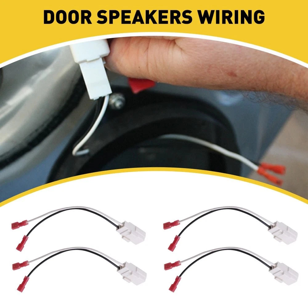 4X Door Speakers Wiring Connector Plug Harness for Dodge Journey (2009–2017)