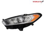 Front Halogen Headlight for Ford Fusion (2013–2016) Chrome Left Side