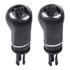 Manual Gear Shifter Knob for Opel Corsa D (2006–2014) Black Silver