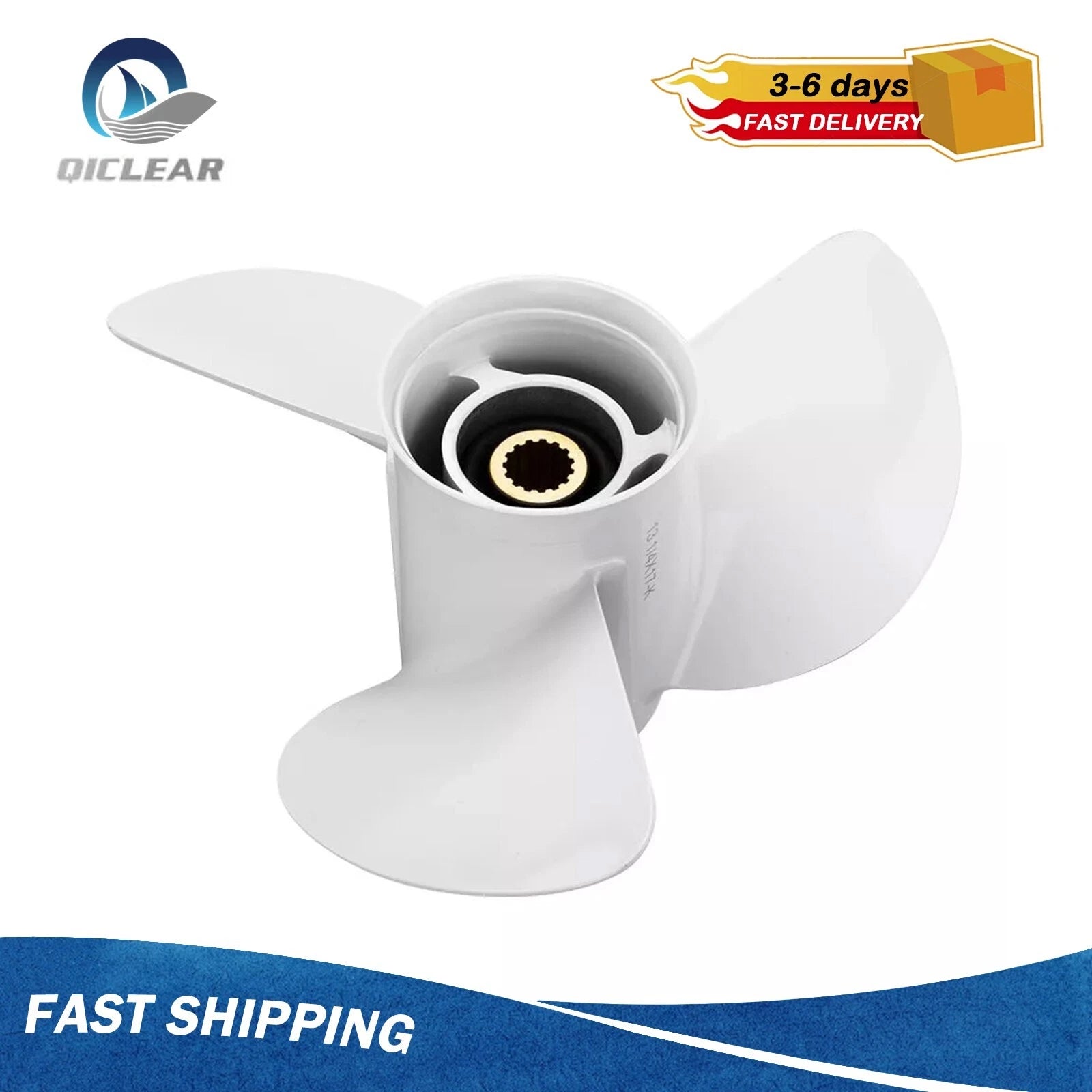 13.5 x 15 Aluminum Outboard Propeller for Yamaha Engines (60-115 HP)