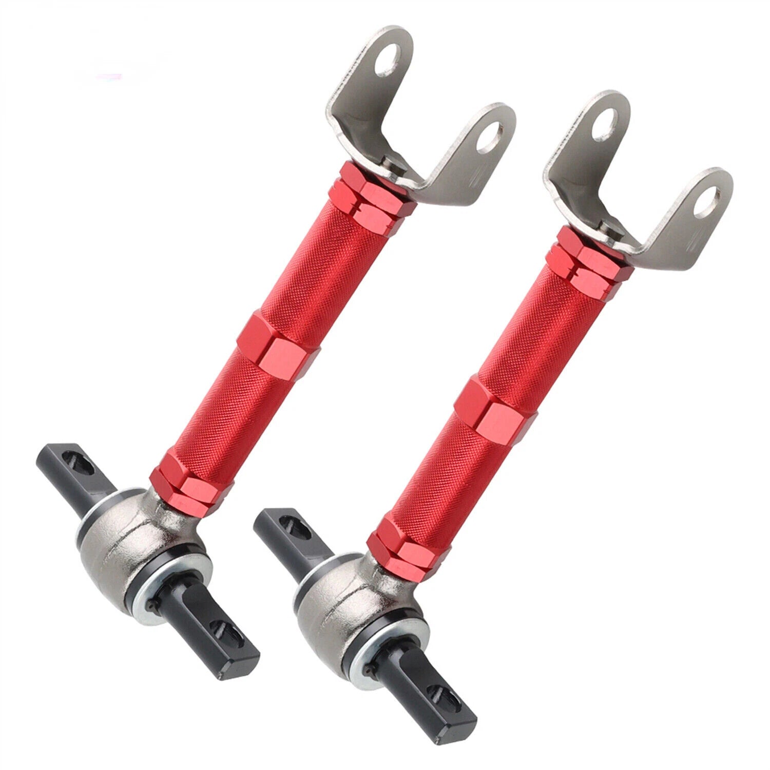 2X Red Adjustable Rear Control Camber Arm for Honda Civic (2001–2005) & Acura RSX (2002–2006)