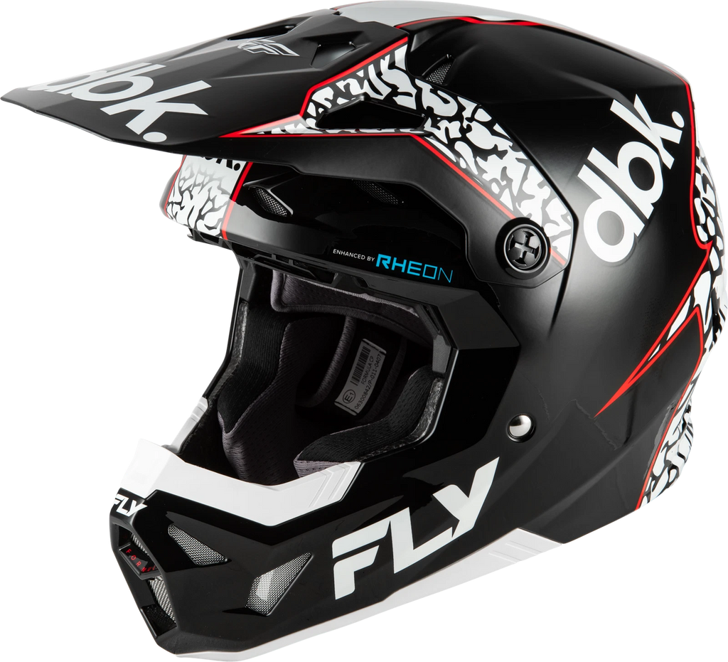 Fly Racing Formula CP Offroad Helmet for (Small, Black/White/Red) 73-0044S