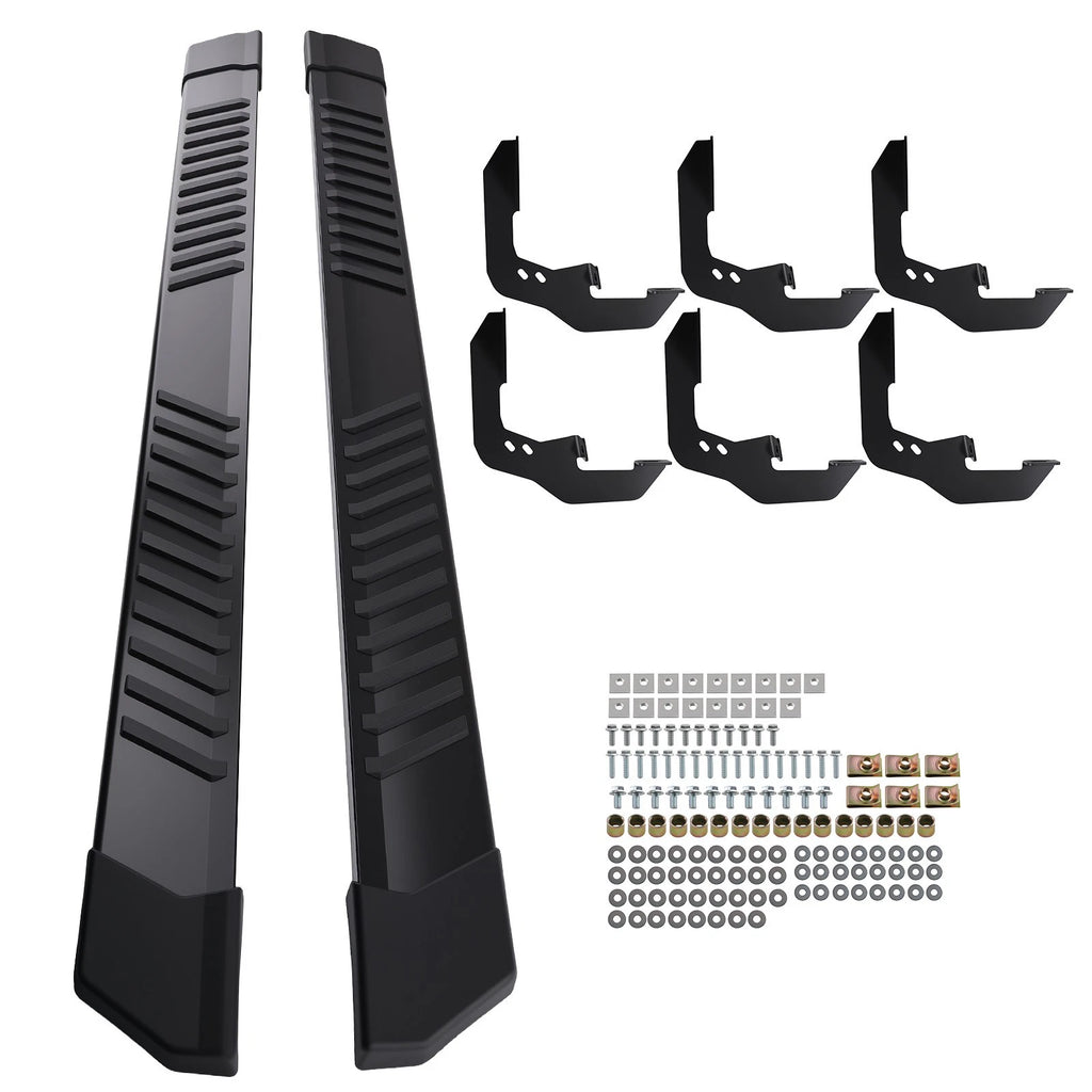 Set of 2 Nerf Bar Side Steps for GMC Sierra 2500HD 3500HD (2020–2026) Black