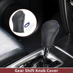 1 Pc Gear Shift Knob Cover for Nissan Maxima (2016–2023) Blue Faux Leather