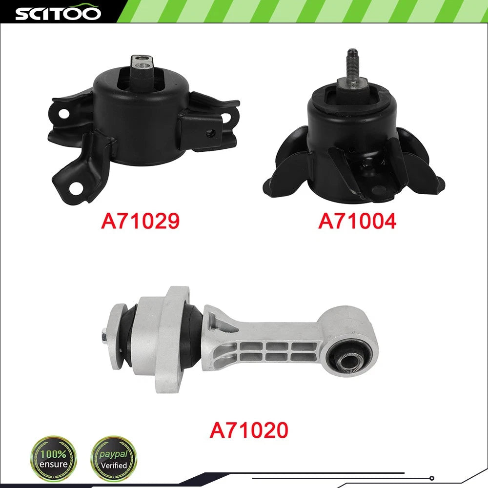 3X Engine Motor Mount for Hyundai Elantra 2014–2015 2.0L Auto Trans