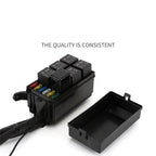 Colorful 40A Switch Panel Relay Fuse Box for Universal Cars