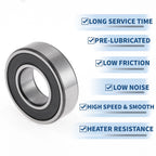 6205DDU Deep Groove Ball Bearing for Scooter Skateboard Wheel (1 Pc)