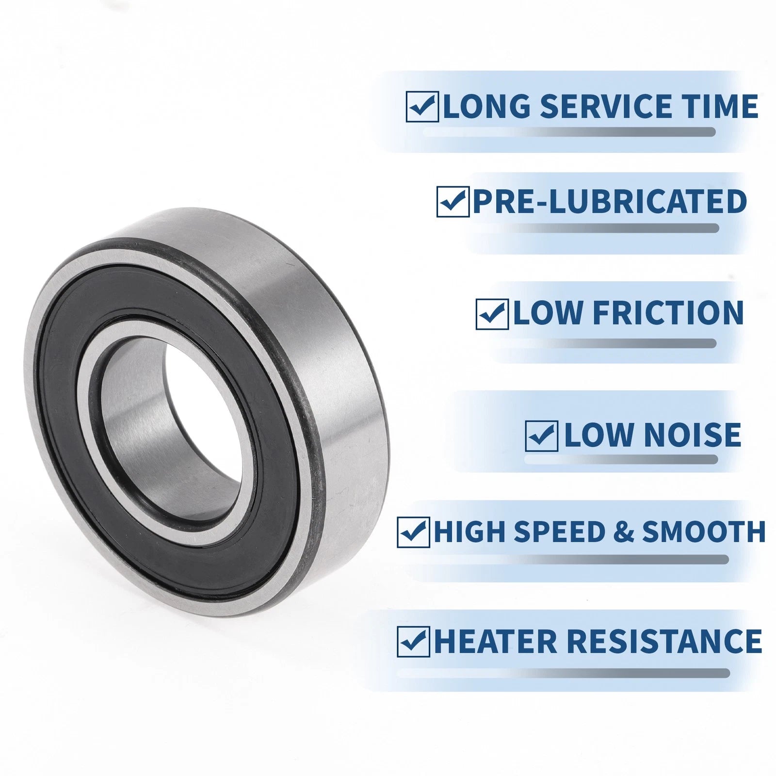 6205DDU Deep Groove Ball Bearing for Scooter Skateboard Wheel (1 Pc)