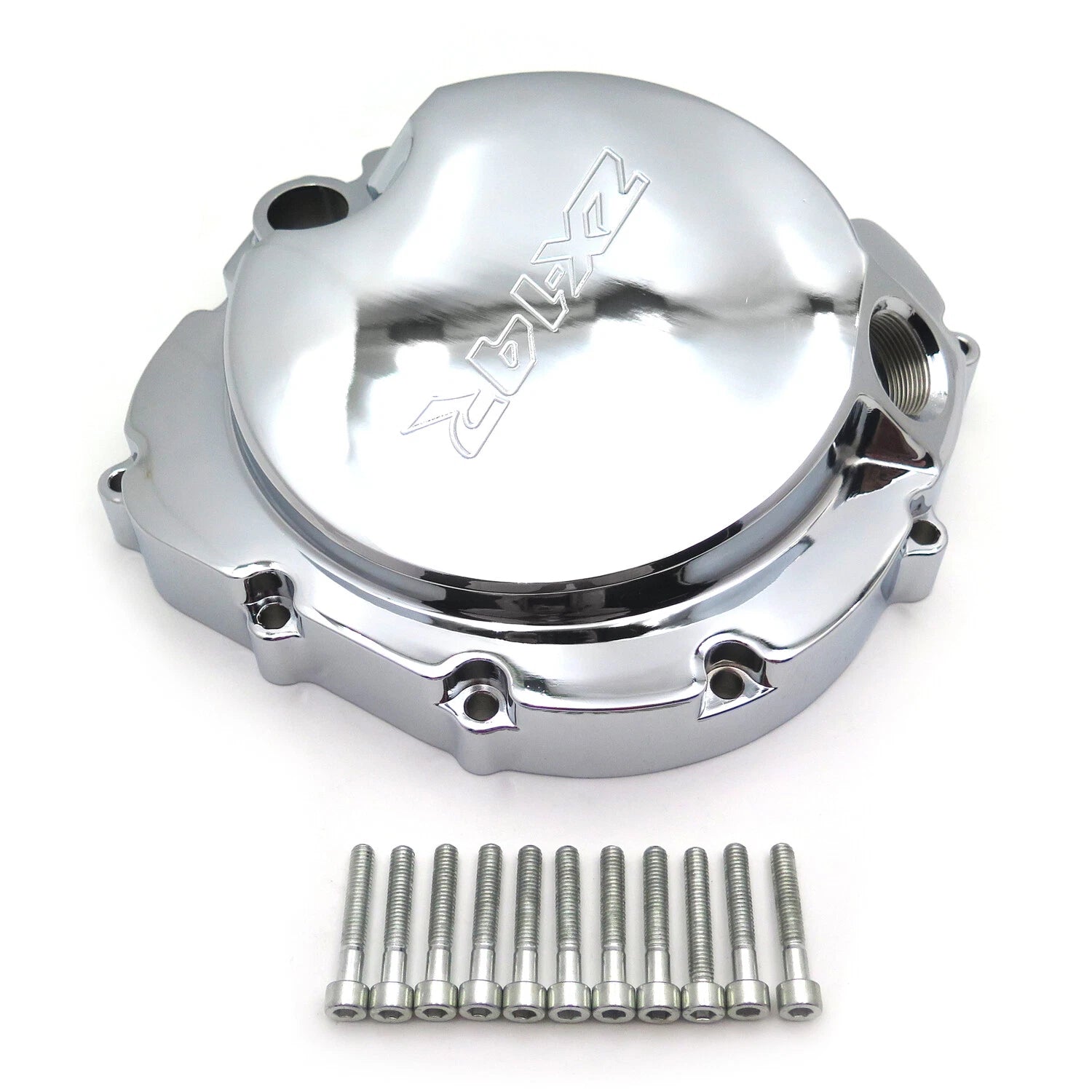 Clutch Cover for Kawasaki ZX14R ZZR1400 (2006–2014) Chrome Billet Aluminum