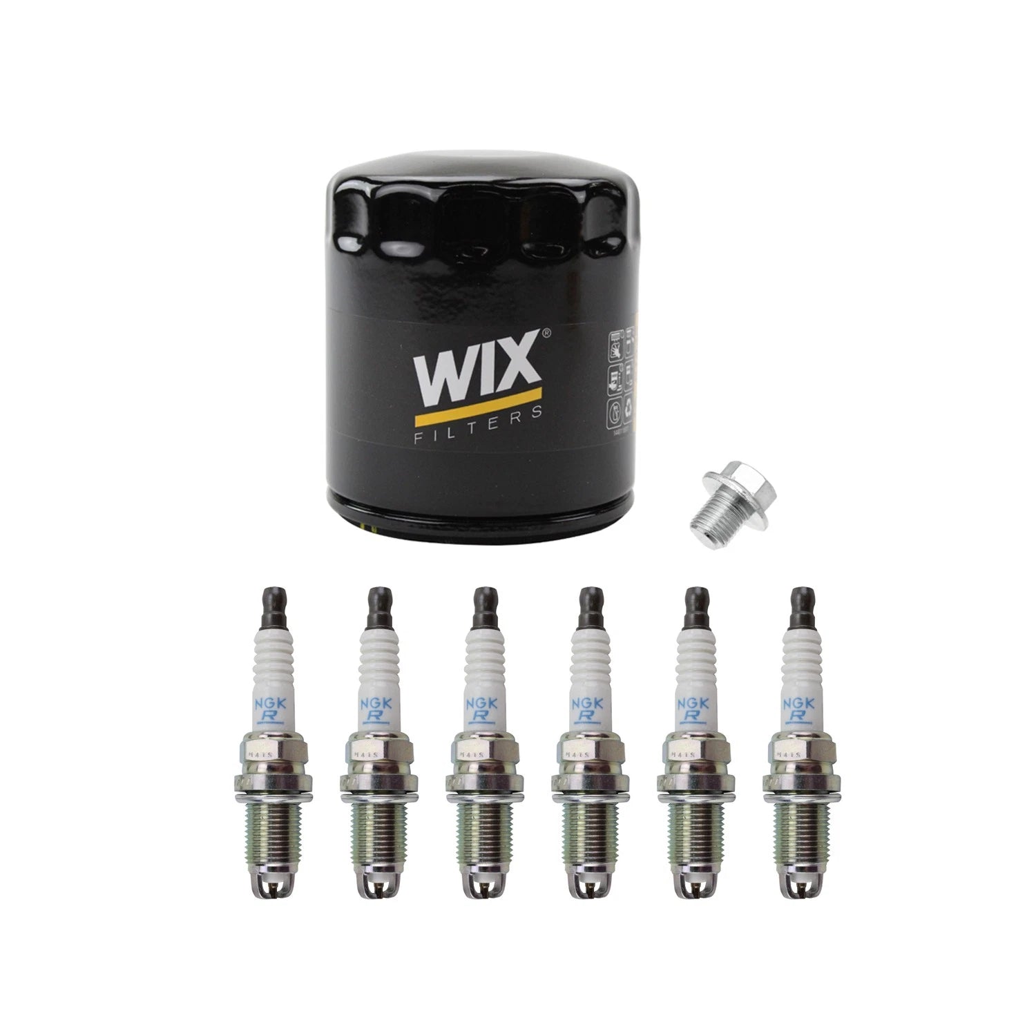 Wix Engine Oil Filter & NGK 6 Laser Platinum Spark Plugs for Tacoma Supra