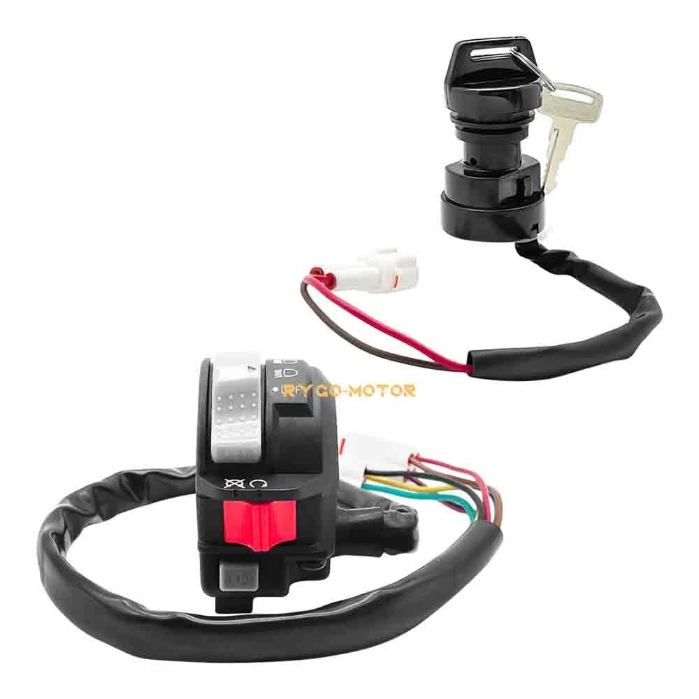 Handlebar Start Switch & Ignition Key Switch for Yamaha Grizzly/Raptor 125-250