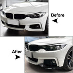 Bumper Lip Splitter Air Vent Cover Canards for BMW 4 Series (2014-2020)