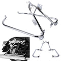 Chrome Saddlebag Support Brackets for Harley Road King Road Glide (2009–2013)