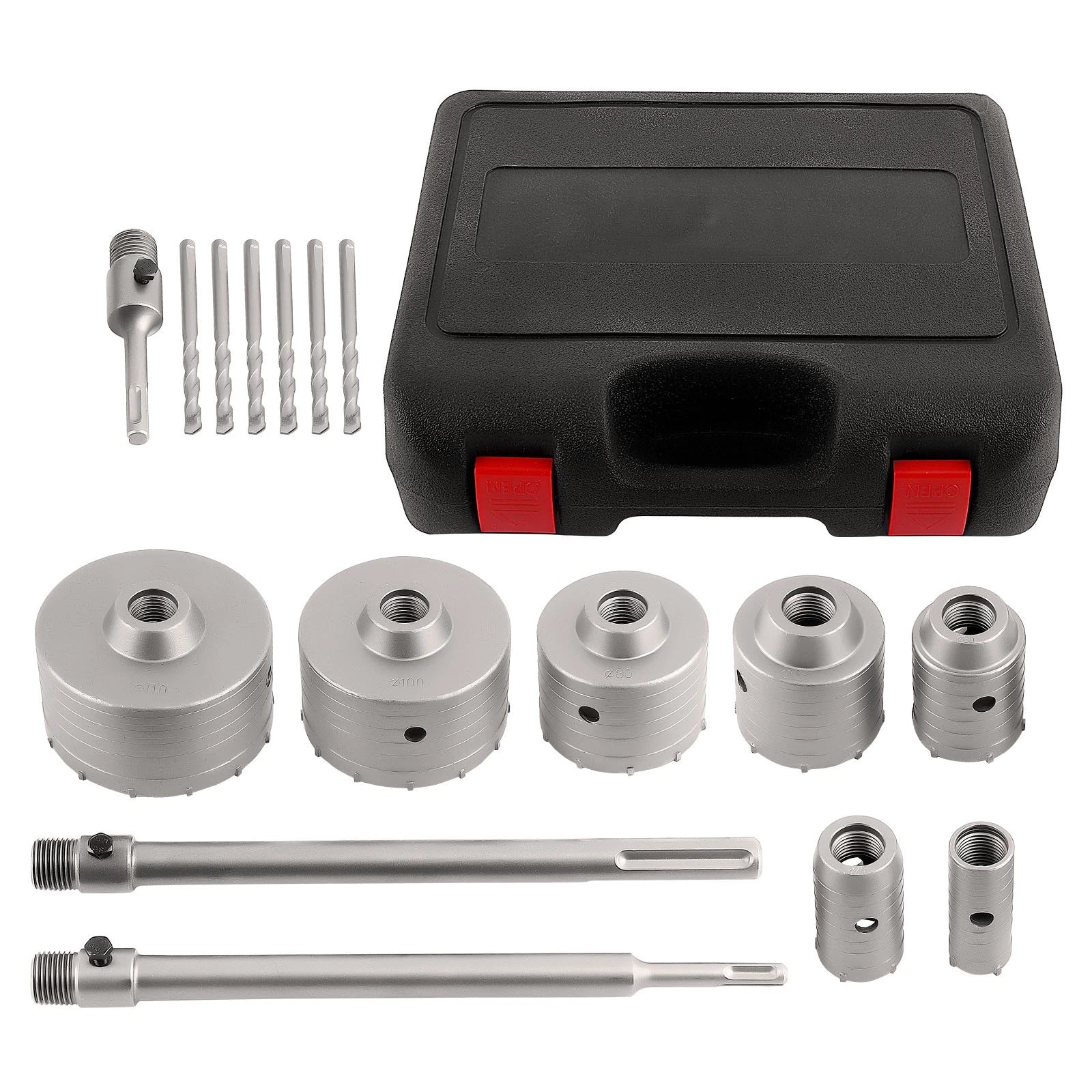 Carbide Hole Boring Set for Brick Cement Wall 16-Piece (2010–2010)