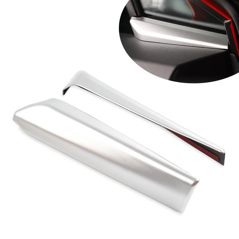 Silver Inner Front A Column Frame Triangle Molding Cover Trim for Toyota CHR (2017–2022)