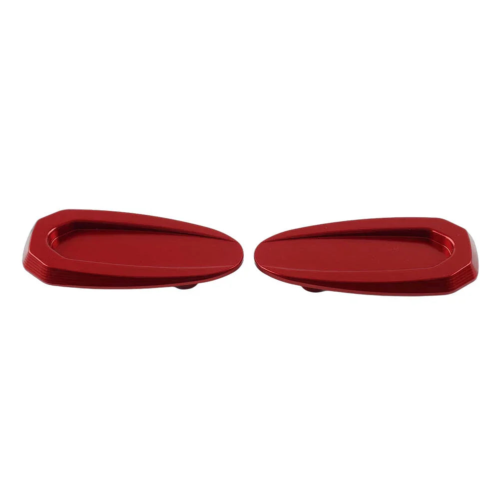Rearview Mirror Block Off Base Plates Cover Red for BMW S1000RR (2020-2023)