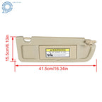 Set of 2 Sun Visors for Honda Civic (2006–2011) Pearl Ivory Tan