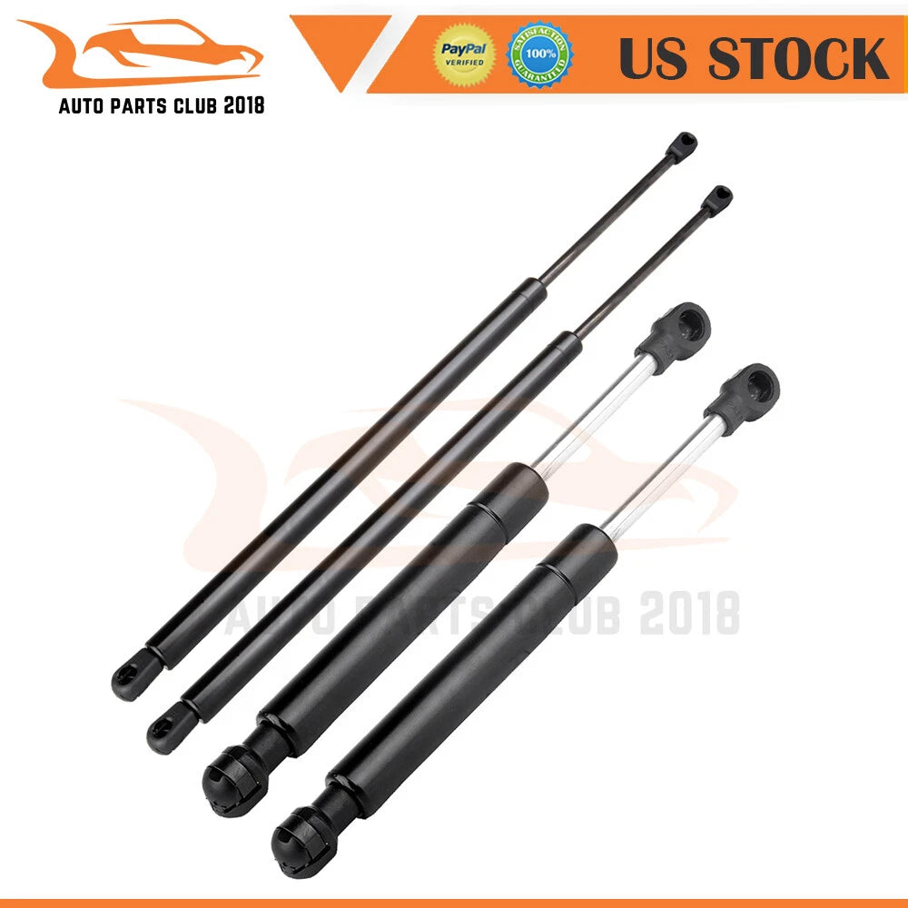 Set of 2 Front Hood & 2 Rear Trunk Lift Supports for Nissan Maxima (2004–2007)