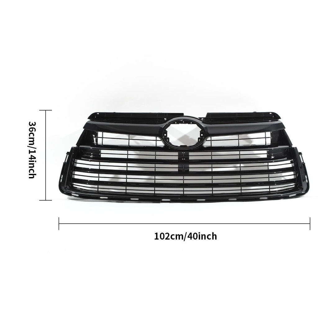 Gloss Black Front Bumper Upper Grille for Toyota Highlander (2014–2016)