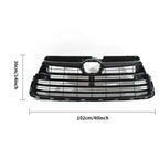 Gloss Black Front Bumper Upper Grille for Toyota Highlander (2014–2016)